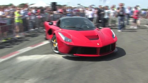La Ferrari driving Stock Footage 40330907