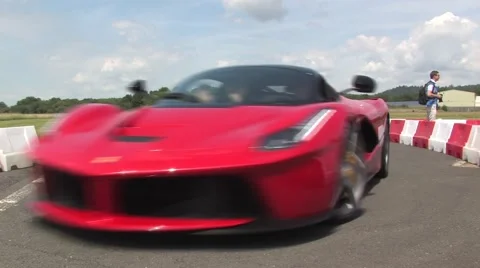 La Ferrari in pitlane Stock Footage 40330910