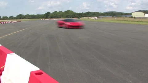 La Ferrari on race track Stock Footage 40331069