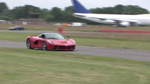 La Ferrari on track Stock Footage 52064942