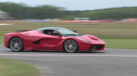 La Ferrari on track Video stock 52295611
