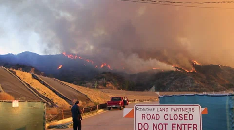 LA Fire clip.1 Video stock 34208261