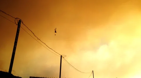 La fire clip.3 Video stock 34198859