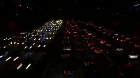LA freeway Stock Footage 114571