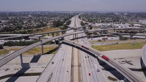 LA Freeway Overpass 2 Video stock 80963698