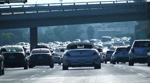 LA freeway rush hour Stock-Footage 7728757