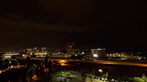 LA Freeway Timelapse Night Video stock 91911383