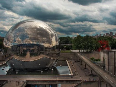 La Géode paris 스톡 사진