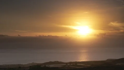 La Gomera Sunset Through Clouds – Tenerife 4K Timelapse ProRes Stock Footage 322517343