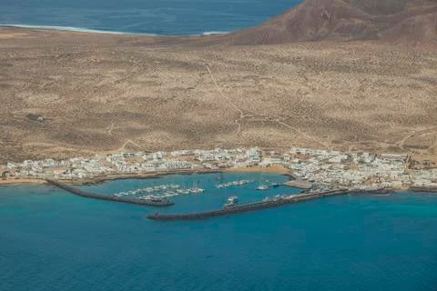 La graciosa harbor Stock Photos
