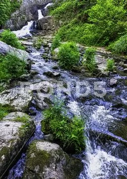 La Grande Cascade - Le Neufbourg, Normandy, France Stock Photos