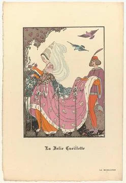 La Guirlande, album Mensuel d Art et de literature, 1919-1920: La Jolie Cu... Stock Photos