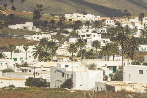 La Haria in Lanzarote - popular tourist destination. Foto stock