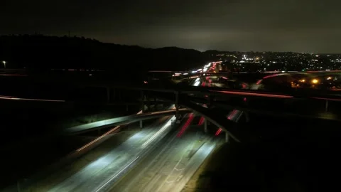 LA highway time-lapse Stock Footage 198923223