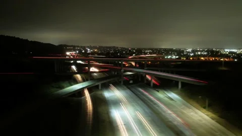 LA highway time-lapse Stock Footage 198923233