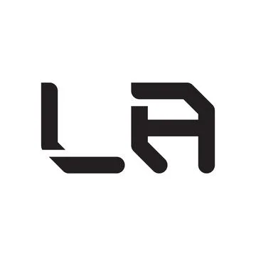 La initial letter vector logo icon Illustrazione stock