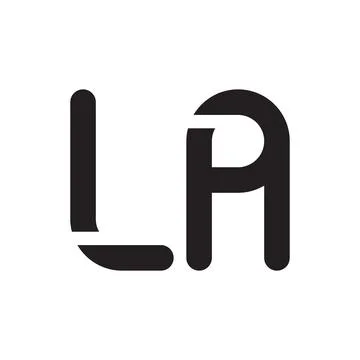 La initial letter vector logo icon Ilustração Stock