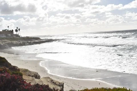 La Jolla Beach, La Jolla, San Diego. California Stock Photos