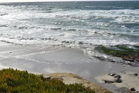 La Jolla Beach, La Jolla, San Diego, California Stock Photos