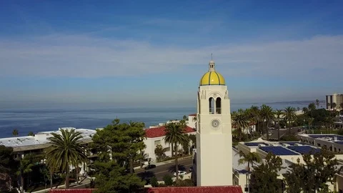 La Jolla, CA - The Bishop's School - Drone Video Video stock 79806811