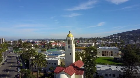 La Jolla, CA - The Bishop's School - Drone Video Video stock 79807080