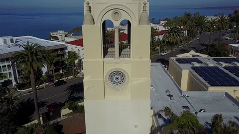 La Jolla, CA - The Bishop's School - Drone Video Video stock 79807404
