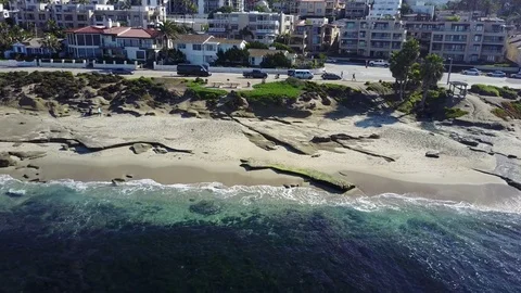 La Jolla, CA - Cuvier Park - Drone Video Video stock 79807337