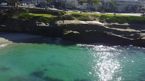 La Jolla, CA - Cuvier Park - Drone Video Video stock 79807394