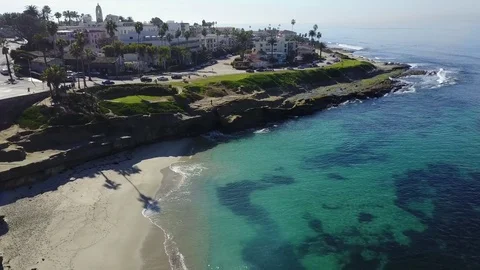 La Jolla, CA - Cuvier Park - Drone Video Video stock 79807699