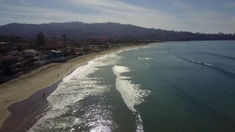 La Jolla, CA - La Jolla Shores - Drone Video Video stock 79807343