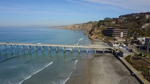 La Jolla, CA - La Jolla Shores - Drone Video Video stock 79807463