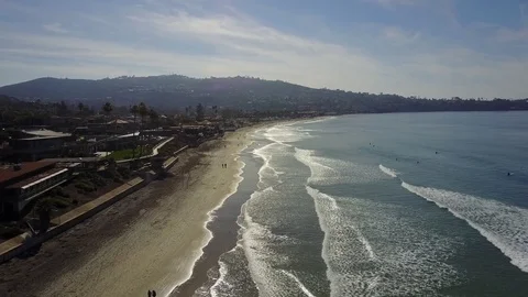 La Jolla, CA - La Jolla Shores - Drone Video Video stock 79807565