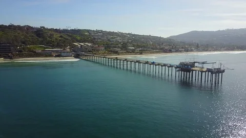 La Jolla, CA - La Jolla Shores - Drone Video Video stock 79807694
