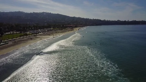 La Jolla, CA - La Jolla Shores - Drone Video Video stock 79807701