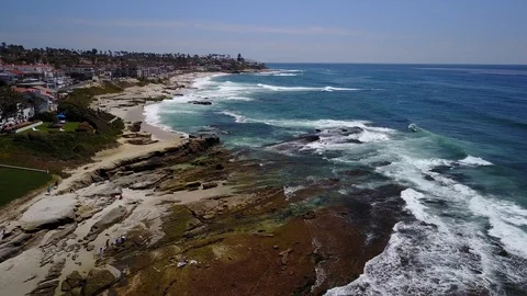 La Jolla, CA - Windansea Beach - Drone Video Video stock 88304901