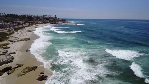 La Jolla, CA - Windansea Beach - Drone Video Video stock 88304918