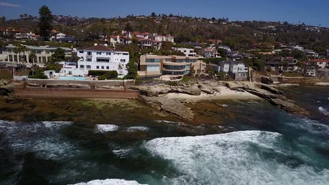 La Jolla, CA - Windansea Beach - Drone Video Video stock 88305074