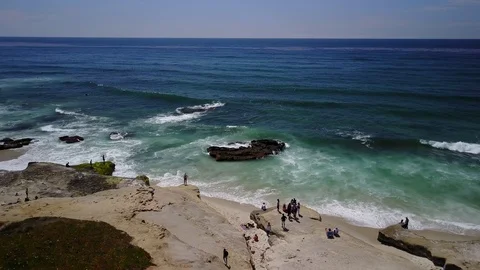 La Jolla, CA - Windansea Beach - Drone Video Video stock 88305563