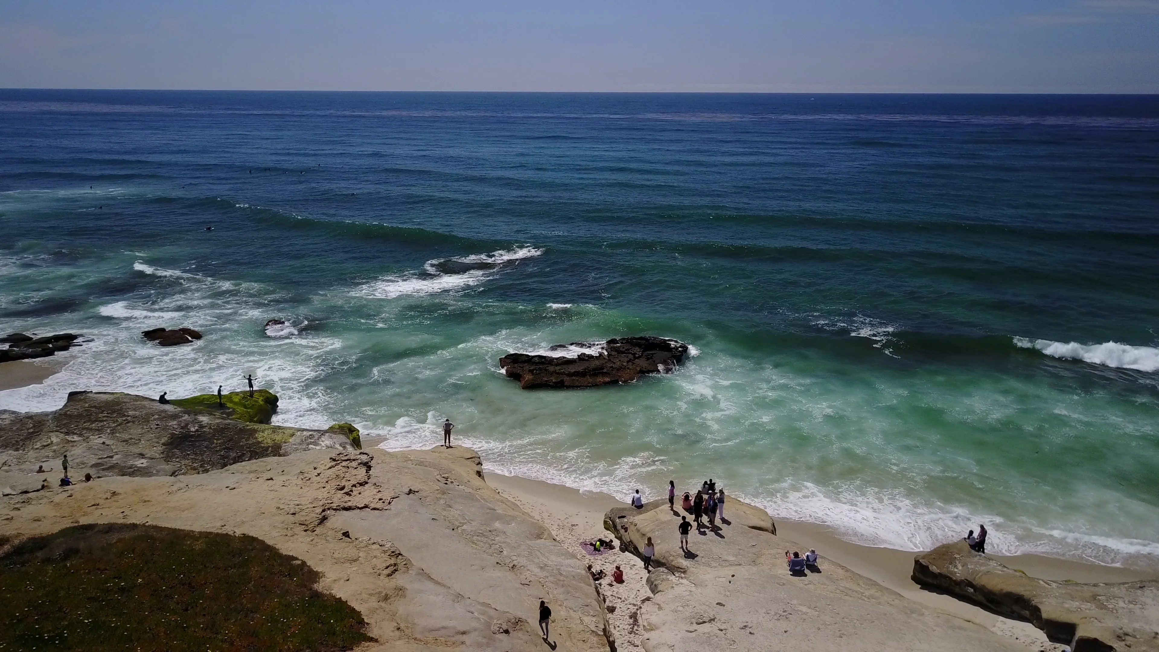 La Jolla Ca Windansea Beach Drone V Stock Video Pond5