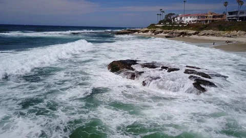 La Jolla, CA - Windansea Beach - Drone Video Video stock 88305752