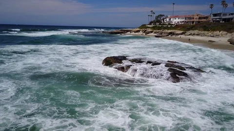 La Jolla, CA - Windansea Beach - Drone Video Video stock 88305764