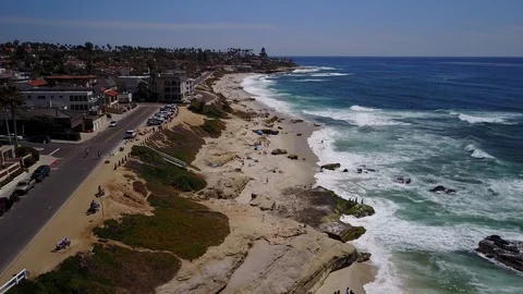 La Jolla, CA - Windansea Beach - Drone Video Video stock 88305778