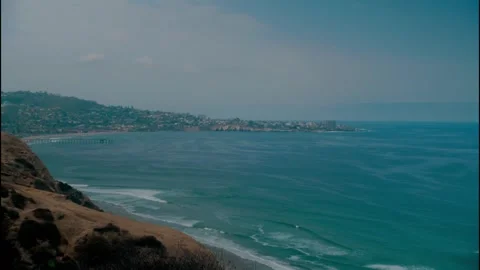 La Jolla Cliffside Video stock 346787315