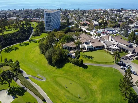 La Jolla Golf Course - Drone Video Stock Footage 80283742