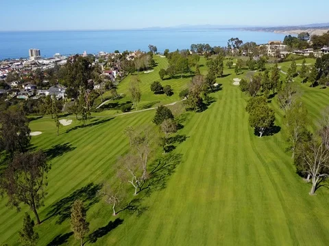 La Jolla Golf Course - Drone Video Stock Footage 80283761