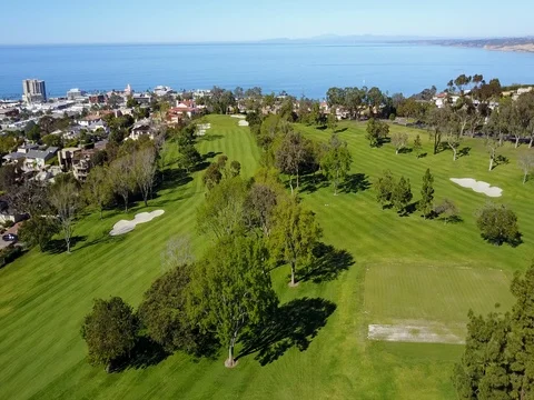 La Jolla Golf Course - Drone Video Stock Footage 80283789