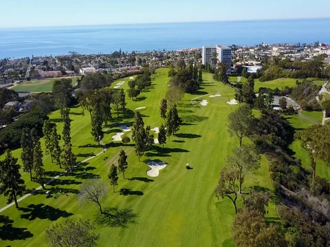 La Jolla Golf Course - Drone Video Stock Footage 80283795