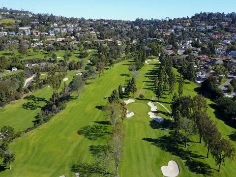La Jolla Golf Course - Drone Video Video stock 80294292