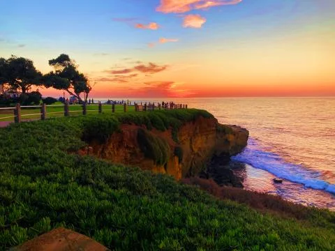 La Jolla Sunset Stock Photos