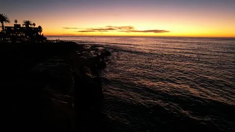 La Jolla Sunset Stock Photos
